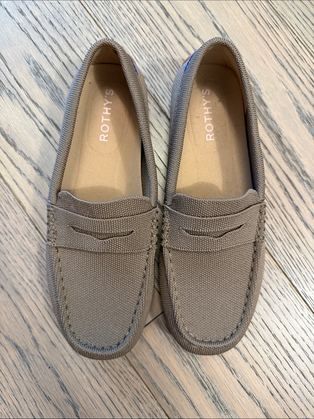 Rothy's Women's Taupe Canvas Penny Loafers